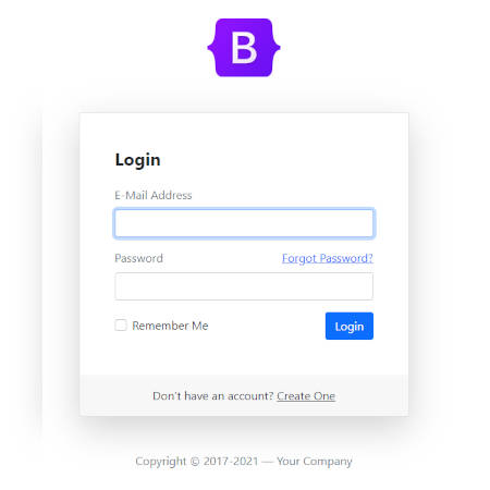 cré un formulaire de login simple et complet avec Bootstrap